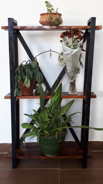 استند طبقه دار چوبی