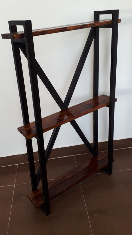 استند طبقه دار چوبی