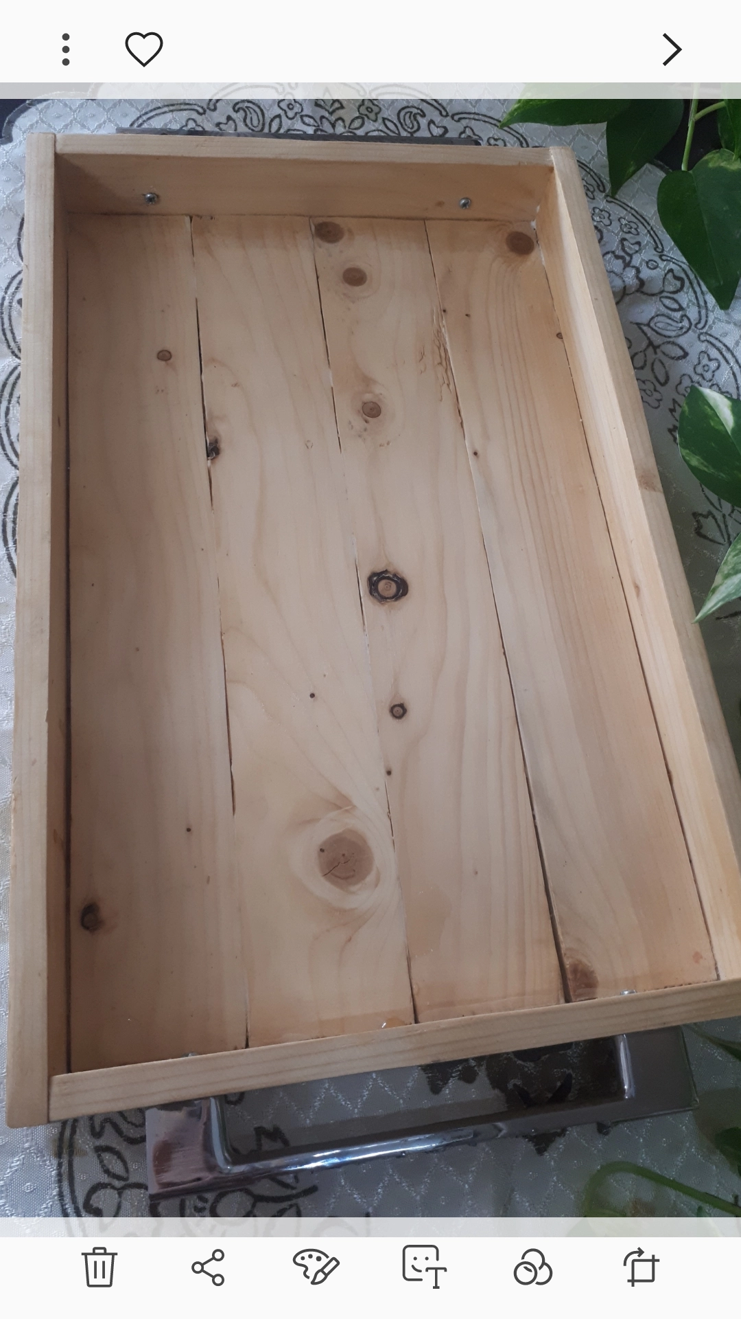سینی چوبی خود رنگ