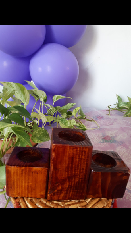 جا شمعی سه تایی