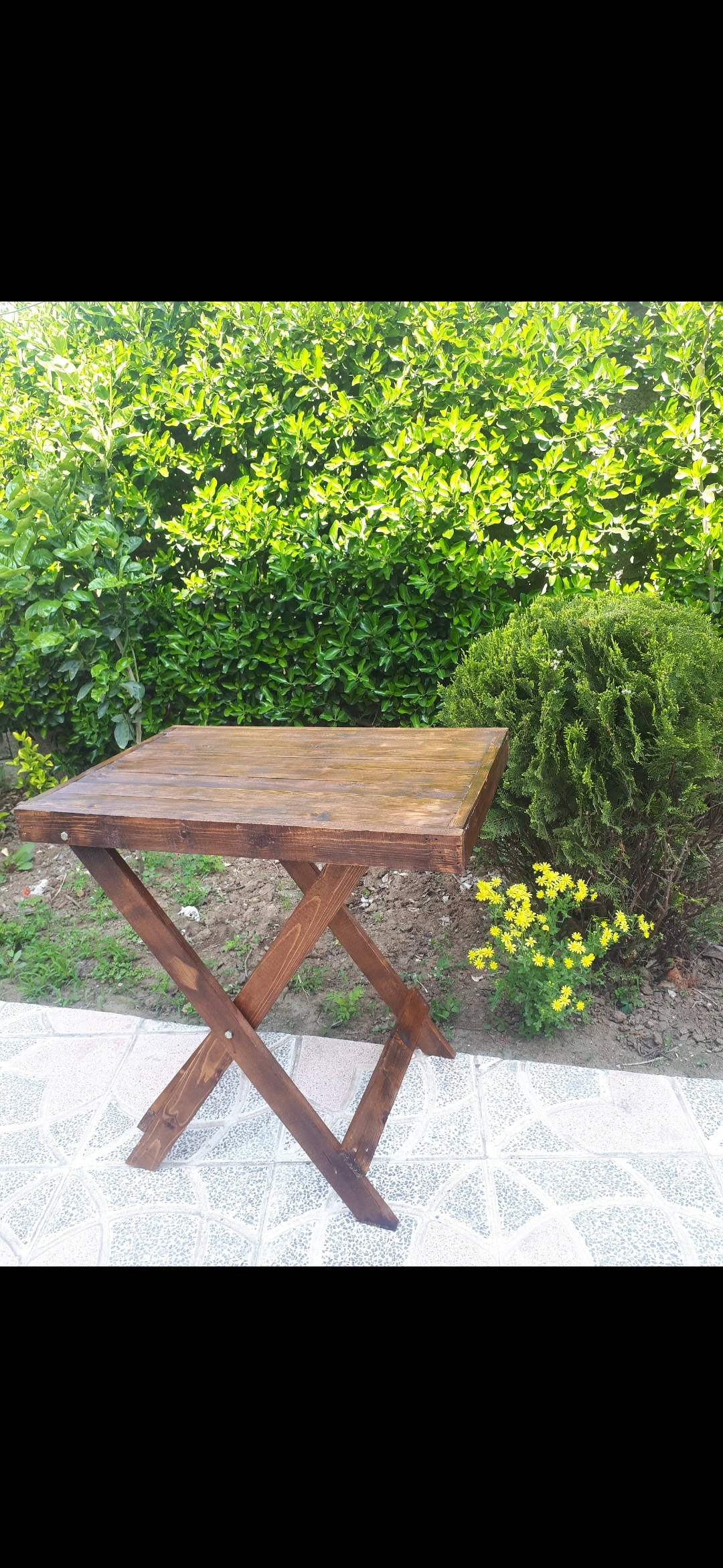 میز چوبی تاشو