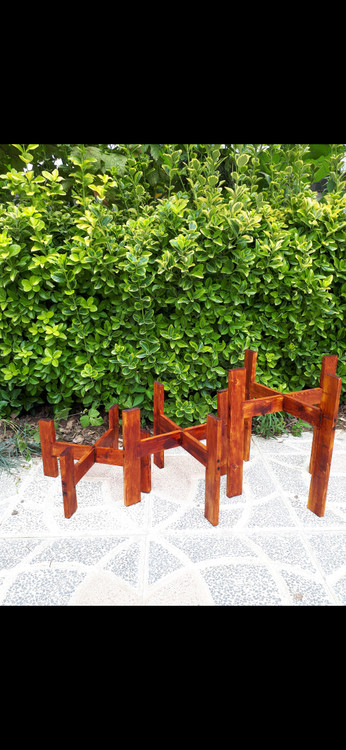 استند گلدان سه تایی بزرگ