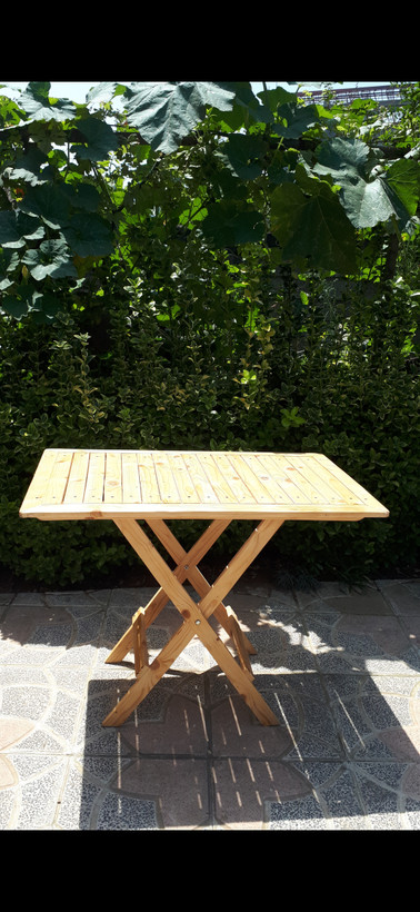 میز تاشو چوبی