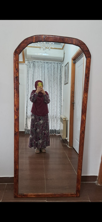 قاب آینه تمام چوب