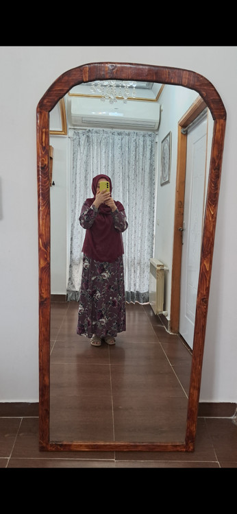 قاب آینه چوبی