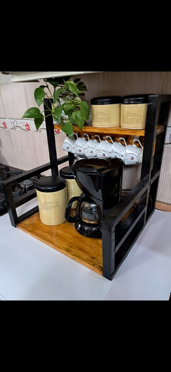 استند اسپرسوساز چوبی