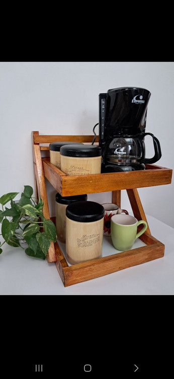 استند آشپزخانه عسلی