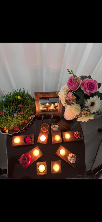 هفت سین چوبی زیبا