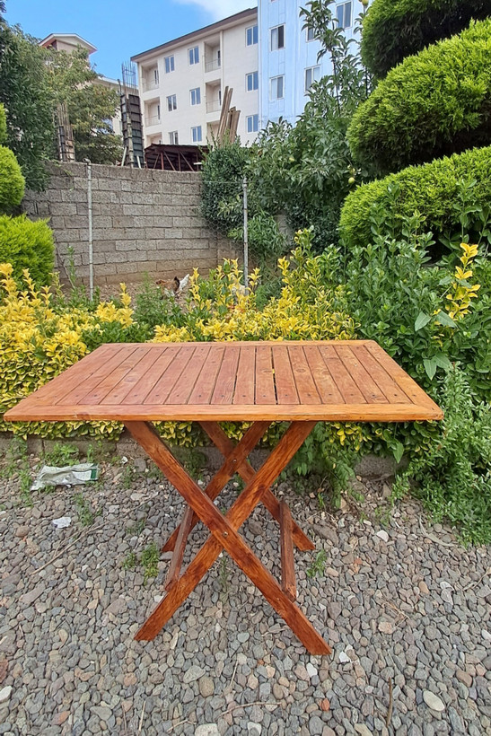 میز نهار خوری تاشو چوبی