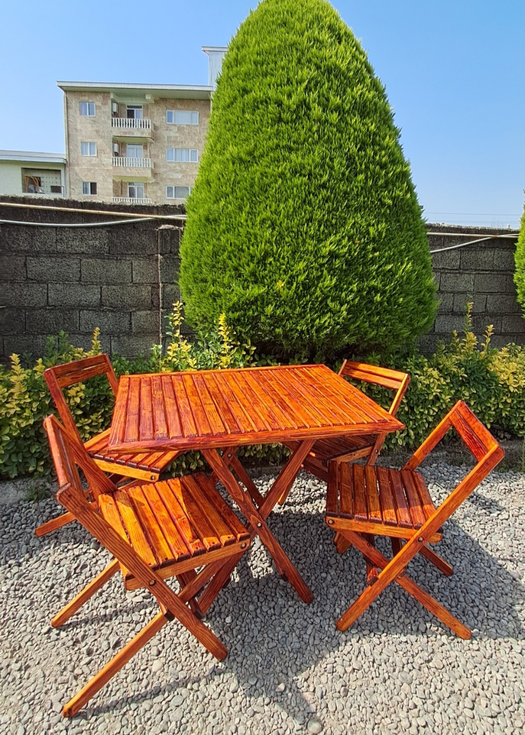 میز چهار نفره گردویی